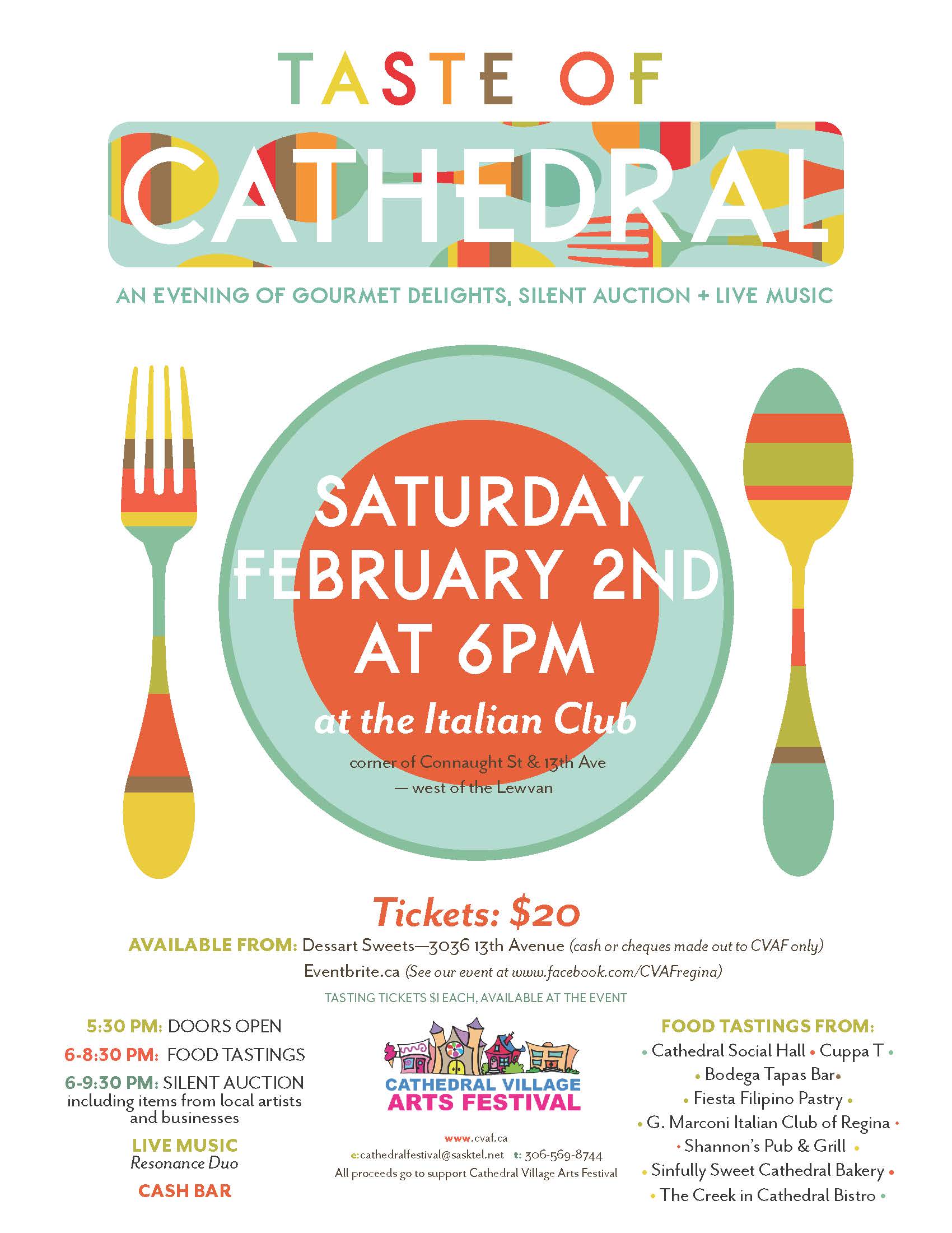2019 Taste of Cathedral poster